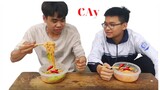 Thi Ăn Mì Cay Nhưng Không Cay | Spicy noodle eating contest | QUANG TUẤN