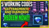 NEW 5 WORKING CODES FEBRUARY 2021!! GET FRAGMENTS & DIAMONDS || 101% WORKED!! || Mobile Legends