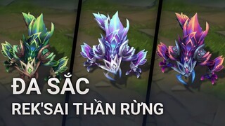 Đa Sắc Skin Rek'Sai Thần Rừng | Liên Minh Huyền Thoại | Yugi Gaming