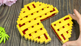 วิธีทำ APPLE PIE จากเลโก้ เลโก้ในชีวิตจริง หยุดการเคลื่อนไหวทำอาหาร ASMR