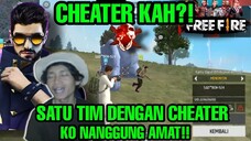 SATU TIM DENGAN CHEATER AUTO BOOYAH!! | Garena Free Fire Indonesia