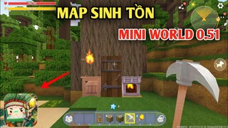 MAP SINH TỒN MỚI RỪNG NHIỆT ĐỚI CÓ KHỈ || TRONG MINI WORLD 0.51