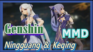 [Genshin  MMD]   Ningguang & Keqing, super cool girl group dance