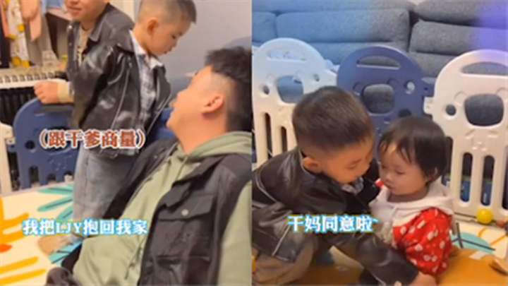 Bocah 3 tahun ingin menggendong bayi perempuan 1 tahun pulang, tapi ditolak ayah angkatnya: “Bunga b