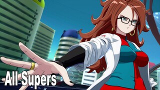 Dragon Ball FighterZ - Android 21 (Lab Coat) All Supers [HD 1080P]