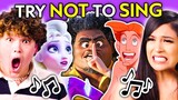 Try Not To Sing Challenge - Disney Songs! (Encanto, Mulan, Turning Red) | React