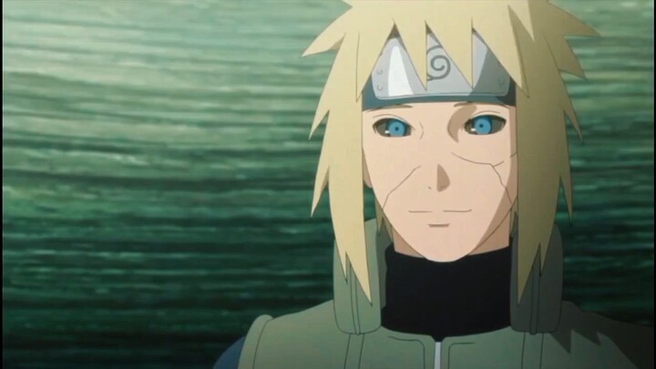 Naruto meets he is father for the last time.