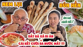 "Hai lúa" Color Man muốn "quê độ" vì dẫn bà xã đi ăn NEM LỤI mà làm sai cách ??? | Color Man Food