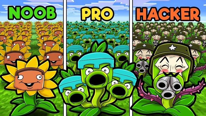 Plants vs Zombies! (NOOB vs PRO vs HACKER)