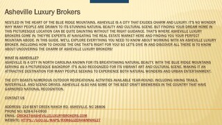 Asheville Luxury Brokers