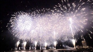 【2022.1.9】熱海海上花火大会 「デジタルスターマイン」「大空中ナイアガラ」【Atami Fireworks】