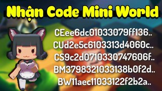 Tặng 20 Code đào kho báu cuối cùng - Mini World Code