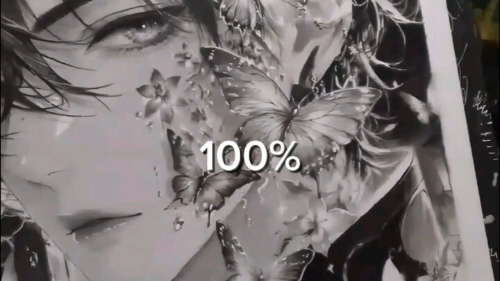 (part 4) detail of art drawing process