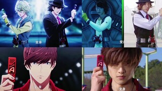 TV剧中双骑和警骑变身vs动漫双骑和警骑变身