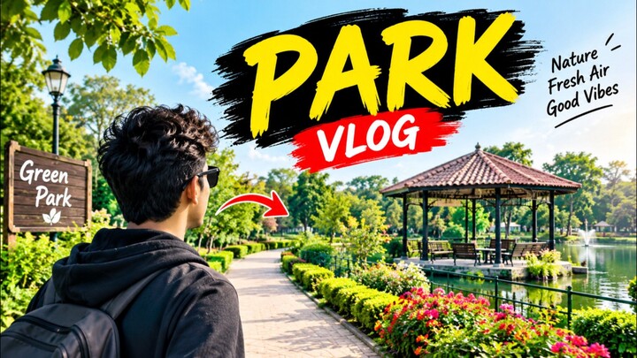 Beautiful Park Vlog 🌳😍 | Nature, Fresh Air & Good Vibes | Park Tour