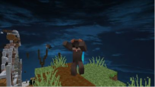 Minecraft đấu kiếm.
