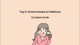 Top Korean Drama (k - drama ) based on Webtoon | Complete Guide