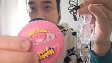 ASMR HUBBA BUBBA BUBBLEGUM & SHOW AND TELL SKELETON NECKLACE
