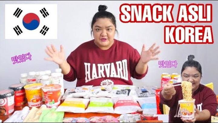 GAK NYANGKA! BEGINI TOH RASANYA CEMILAN ASLI KOREA!!