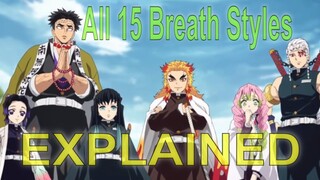 Demon Slayer: All 15 Breath Styles Explained : Total Concentration - Kimetsu no Yaiba Discussion