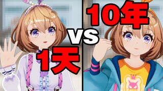 当虚拟主播1天 vs 10年