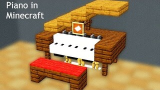 Build A Piano in Minecraft
