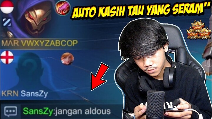 ALDOUS KU DI REMEHKAN PUBLIK AUTO KASIH TAU YANG SERAM SERAM - Mobile legends