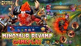 Minotaur Revamp 2021 , Perfect Minotaur Revamp Gameplay - Mobile Legends Bang Bang