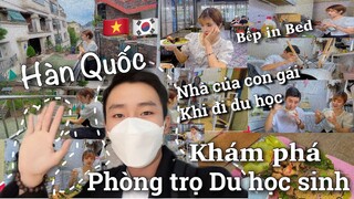 Con gái đi DU HỌC sống một mình như thế nào ?| Đến thăm nhà nấu cho bạn ăn |Nhà OneRoom bếp chung|