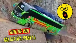 Skillnya Kebangetan !! Aksi Gila Supir Bus Yang Terekam Kamera