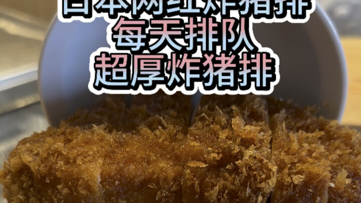 Japan’s ultra-thick internet-famous pork cutlet—every day, hordes of tourists line up. A 300-gram cu