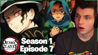 TANJIRO MEETS MUZAN KIBUTSUJI!! | Demon Slayer REACTION Season 1 Episode 7