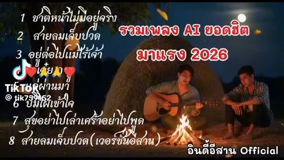 รวมเพลงยอดฮิต AI 2026