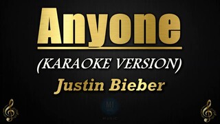 Anyone - Justin Bieber (Karaoke/Instrumental)