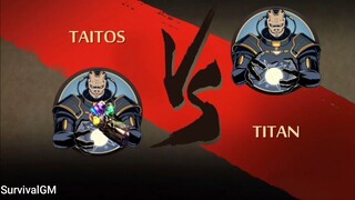 Titan vs titan nhưng có găng tay vô cực #game