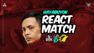 REACT DOYOK MELIHAT MATCH MPLS7 GEEK FAM ID VS ONIC BERSAMA DONKEY DAN UDIL