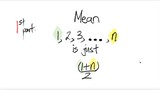 1st/3parts: Mean of 1,2,3,...,n SAME as Mean 1,n