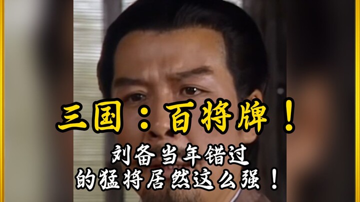 Liu Bei Actually Missed This Insanely Powerful General Back in the Day | Three Kingdoms: 100 General