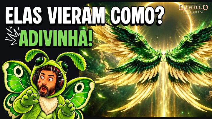 ENFIM ELA VEIO... VERDE! 😂 Asas Mariposa Falcão | Diablo Immortal