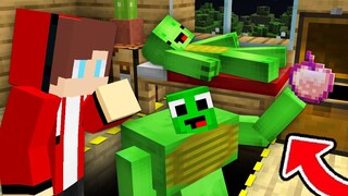 Giant Mutant Mikey Zombie Under The Bed IN MINECRAFT - MAIZEN PARODY MIZEN FENDY Baby JJ and Mikey