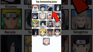 top summoning jutsu in Naruto #anime #naruto #kakashi #sakura #itachi #jiraiya #sasuke