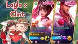 Layla x Clint Celebrate Rose Day with Valentines Skins!🌹❤️ML Couple Montage❤️Ep 3