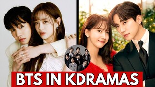 BTS MENTIONED IN TOP K-DRAMAS 2024 || BTS IN K-DRAMAS 2024 || KDRAMAS AND BTS #bts #kdrama