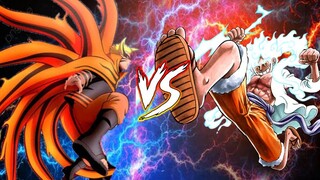 LUFFY GEAR 5 VS NARUTO BARYON (Full Fight HD)