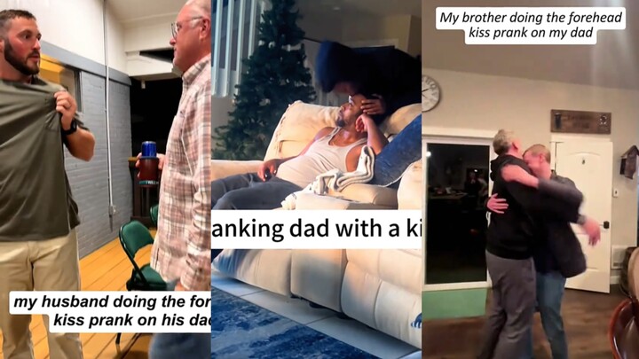 【TikTok】Khi cậu con trai trưởng thành bỗng nhiên ôm hôn bố, xem phản ứng của các ông bố ra sao; có n