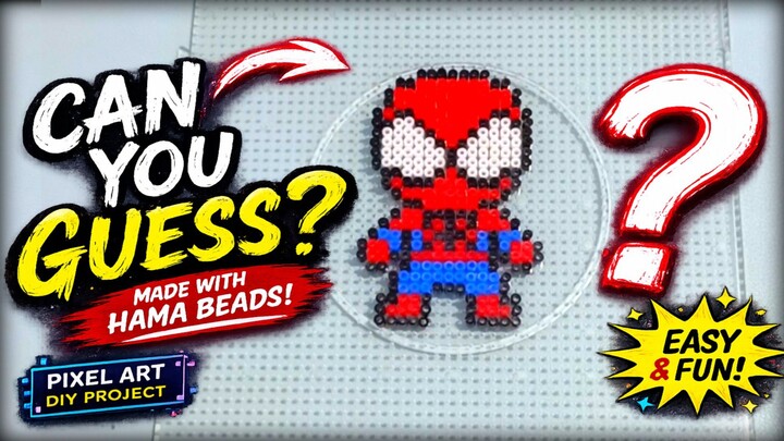 Bikin Mini Spiderman dari Hama Beads🔥