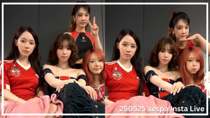 (Eng Sub) 250525 aespa Instagram Live - Bingo~