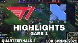 Highlight T1 vs DRX Game 1 Tứ Kết LCK Mùa Xuân 2021 Quarterfinals LCK Spring 2021 T1 vs DragonX