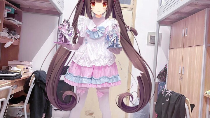 [Catgirl figure out of the box] Without a catgirl cosplay, I can only make do with a maid outfit