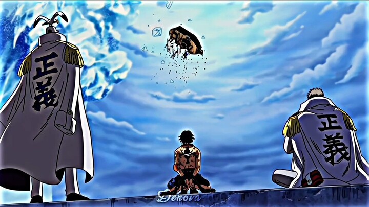 [Marine ford] Luffy dan tahanan imple down tiba di marine ford.